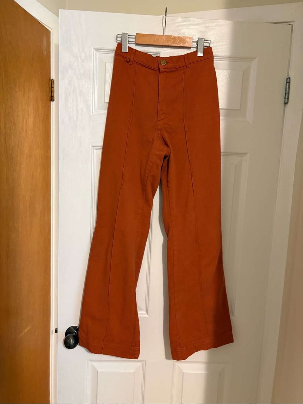 Altered - Big Bud Press western pants in clay red, size XS